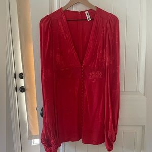 Rat and Boa red mini dress